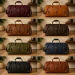 Handcrafted Full Grain Leather Weekender Bag - Image 3