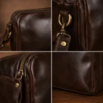 Handmade Leather Sling Crossbody Bag - Image 2