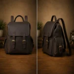 Leather Laptop Backpack-Personalized Rucksack Bag
