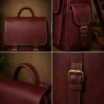 Personalized Leather Daily Backpack-Handmade Travel Bag - Image 2