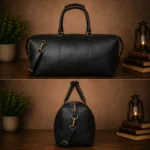 Large Leather Duffel Bag Luggage Weekender Travel
