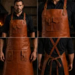 Forge King Blacksmith Crazy Horse Leather Apron - Image 2