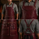 Workshop Elite Blacksmith Crazy Horse Leather Apron - Image 2