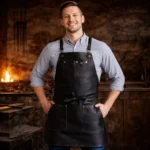 Noble Workman Black Blacksmith Leather Apron