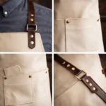 Prime Guard White Crazy Horse Leather Apron - Image 2
