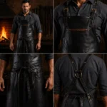 Shield Bearer Blacksmith Crazy Horse Leather Apron - Image 2