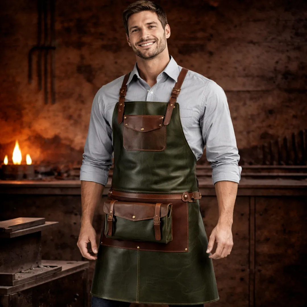 Untitled-60.webp Molten Metal Crazy Horse Leather Apron - Image 1