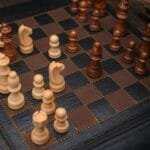 Magnetic Roll-up Leather Chess Set - Image 8