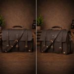 Personalized Leather Messenger Bag for 15" Laptop