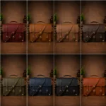 Custom 15” Leather Laptop Messenger Bag - Image 3