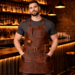 PourMaster Pro Leather Bar Apron