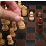 Magnetic Roll-up Leather Chess Set - Image 3