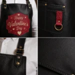 Handcrafted Genuine Leather Valentine's Day Apron - Image 2