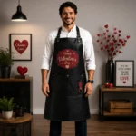 Handcrafted Genuine Leather Valentine's Day Apron