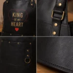 Valentine Day Gift Couple Leather Apron Set - Image 2