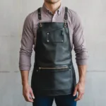 Orion 1 Zipper Cowhide Leather Apron