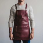 Sutton 1 Zipper Crazyhorse Leather Apron