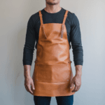 Foster 1 Pocket Tan Crazyhorse Leather Apron