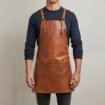 Callahan 1 Pocket Brown Cowhide Leather Apron