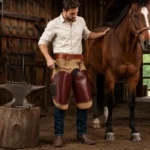 Classic Suede Farrier Apron for Horses
