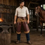 Equestrian Style Canvas & Leather Farrier Apron