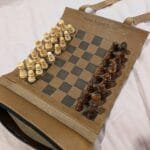 Magnetic Roll-up Leather Chess Set - Image 10